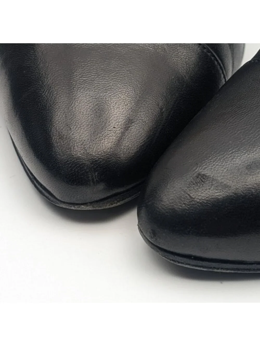 Chanel CC Logo Turnlock Pumps Black Leather Heels Shoes